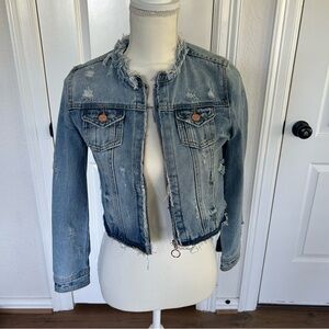 GB Blue Jean Jacket Girls Size Large